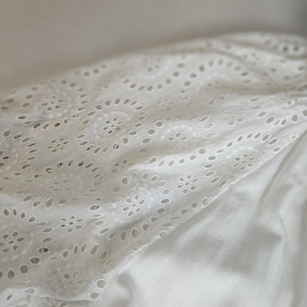 Happy Nature Women White Open Lace Dress/Tunic Size Large - Picture 10 of 16